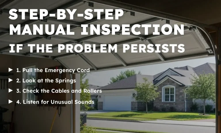 Step-by-Step Manual Inspection If the Problem Persists