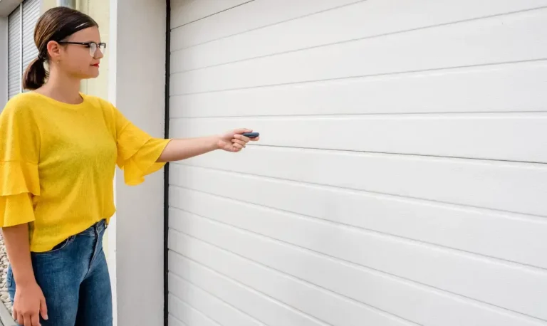 Teenager Using Garage Door Remote