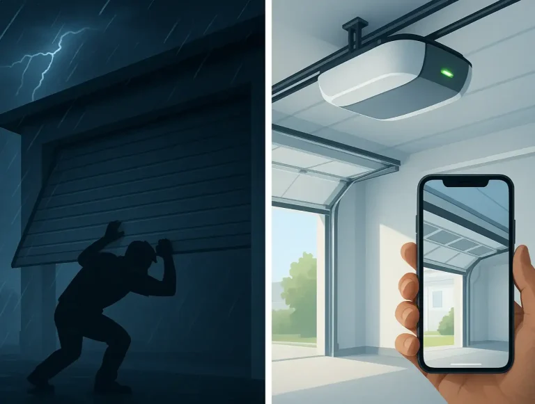 smart garage door openers battery backup photo