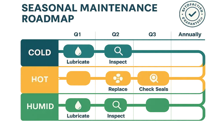 The definitive Climate & Component Maintenance Matrix simplifies complex maintenance decisions by clearly mapping climate risks to component-specific care recommendations.