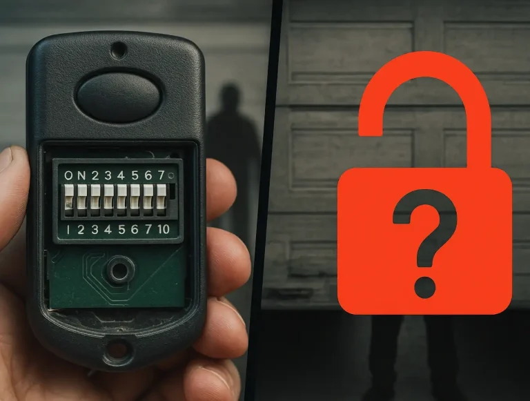 fixed code garage door security risk photo
