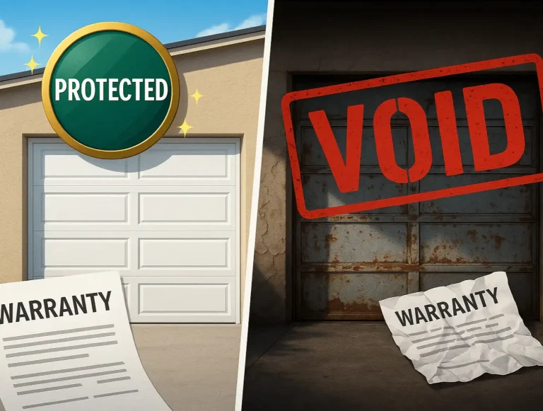 garage door warranty service frequency photo