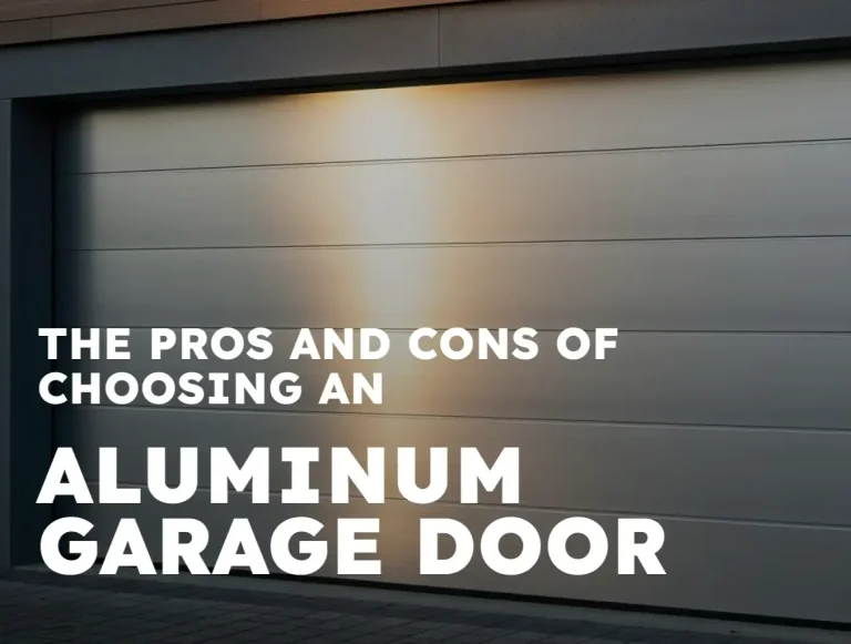 the pros and cons of choosing an aluminum garage door photo