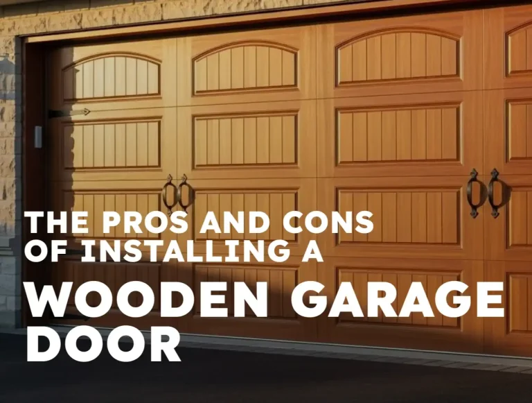 the pros and cons of installing a wooden garage door photo