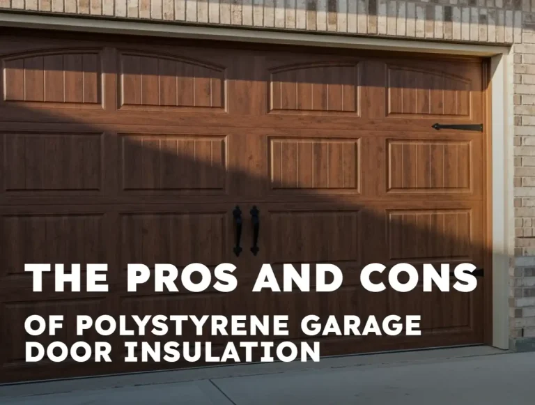 the pros and cons of polystyrene garage door insulation photo
