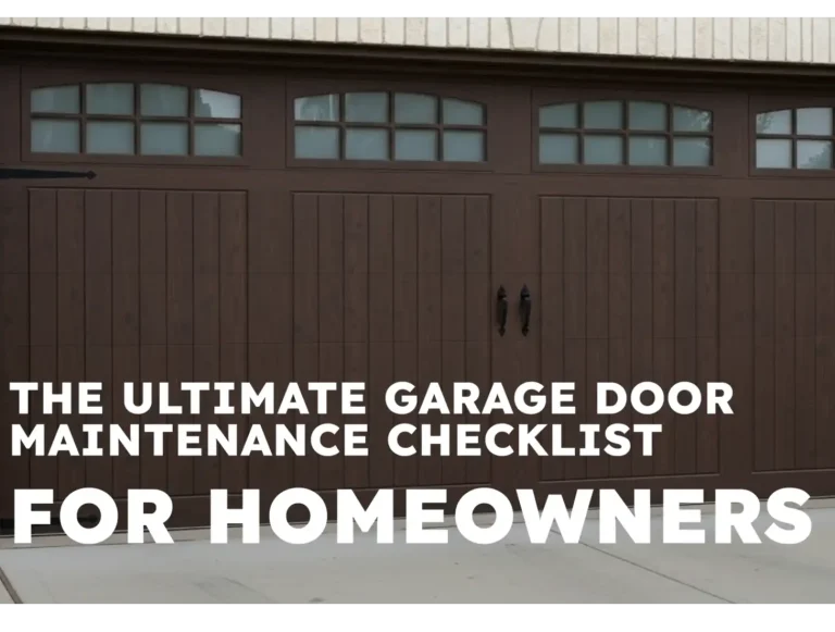 the ultimate garage door maintenance checklist for homeowners photo