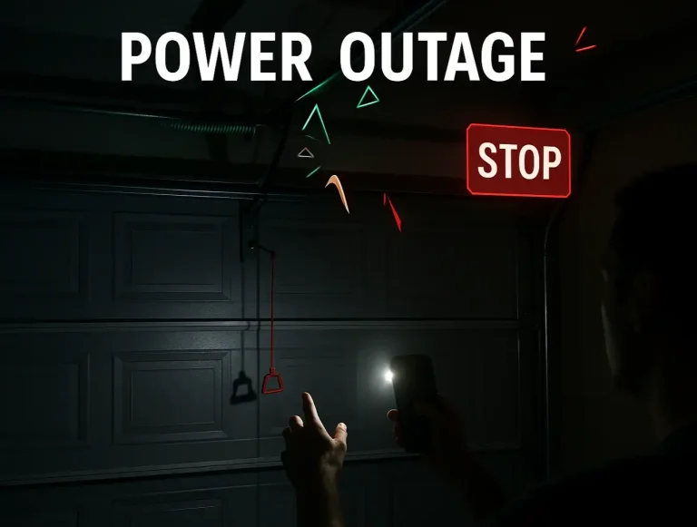 manual garage door safety photo