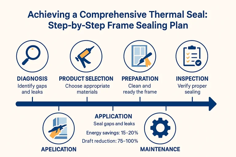 This implementation roadmap guides homeowners through the entire process of frame-to-wall gap sealing for lasting energy savings and comfort.
