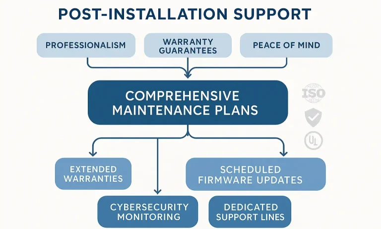 This side-by-side comparison clarifies the vastly different journey homeowners face after installation—DIY users navigate a fragmented support system, while professionals offer guaranteed, streamlined maintenance and repairs.