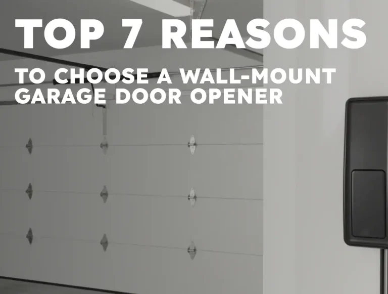 top 7 reasons to choose a wall mount garage door opener photo