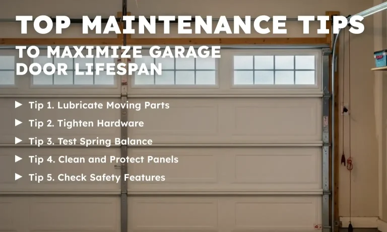 Top Maintenance Tips to Maximize Garage Door Lifespan
