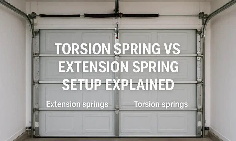 Torsion Spring vs Extension Spring Setup Explained