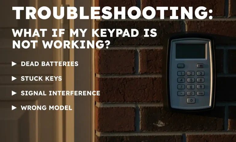 Troubleshooting: What If My Keypad Is Not Working