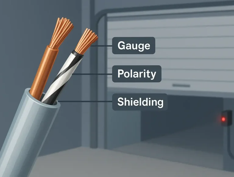 garage door sensor wire types photo