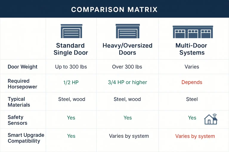 Understanding that the opener guides but the springs lift your door is crucial. This infographic reinforces why the critical balance test must be performed to ensure safety and proper smart upgrade feasibility.