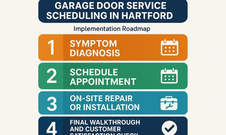 Use our simple local roadmap for smooth, transparent garage door repair or installation in Hartford.