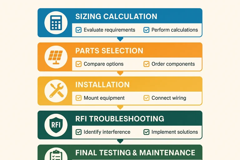 Use this checklist roadmap to confidently navigate your solar garage door opener project from start to finish, reducing guesswork and securing stakeholder approval.