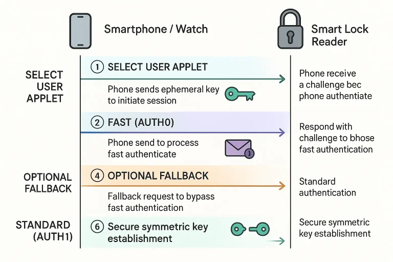 Visual memory aid contrasting the older proprietary mobile key systems with the unified, secure, and interoperable Aliro 1.0 standard across major platforms.