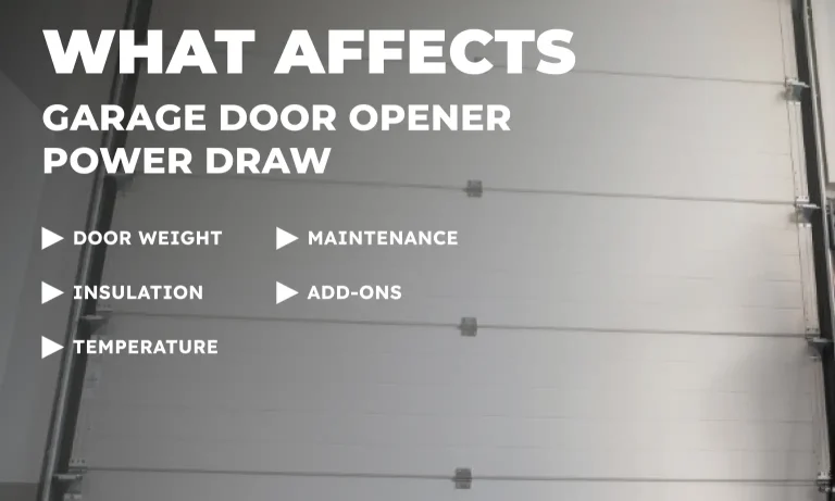 What Affects Garage Door Opener Power Draw