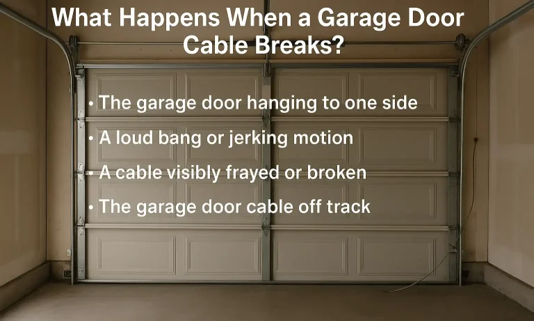What Happens When a Garage Door Cable Breaks