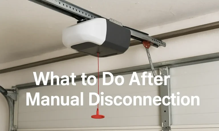 What to Do After Manual Disconnection