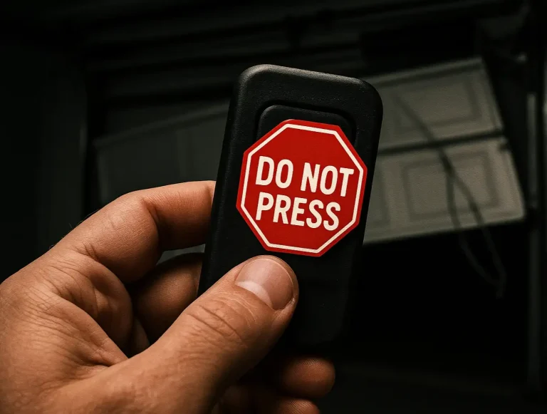 when not to reengage garage door photo
