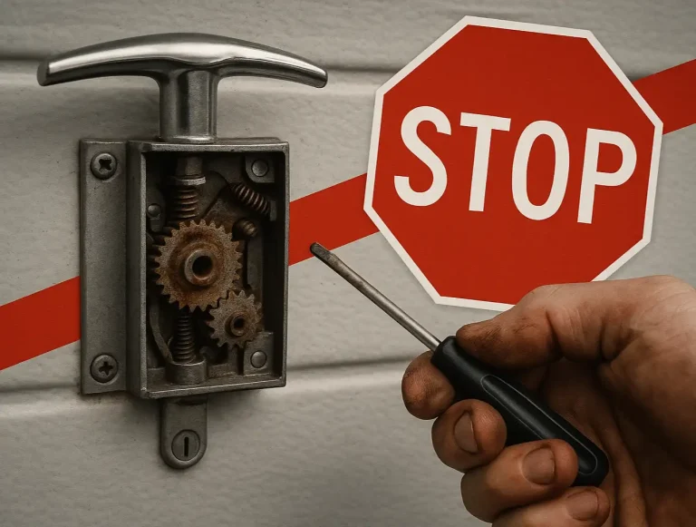 when to call professional garage lock photo