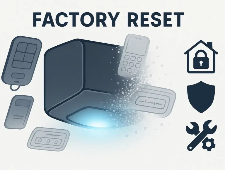 reset garage door opener memory photo