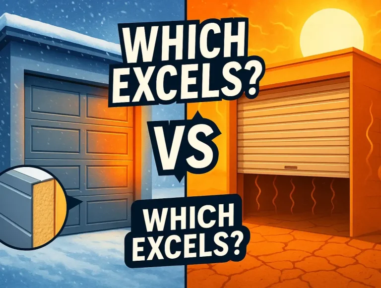 garage doors extreme climate insulation photo