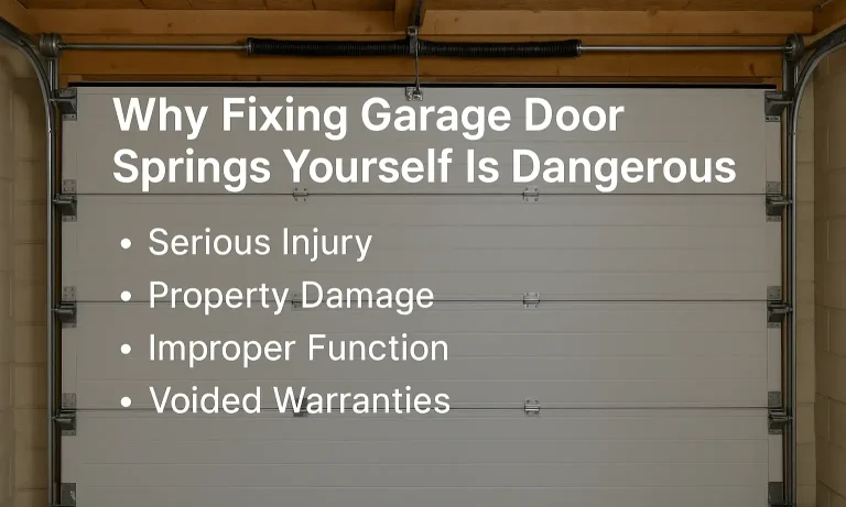 Why Fixing Garage Door Springs Yourself Is Dangerous
