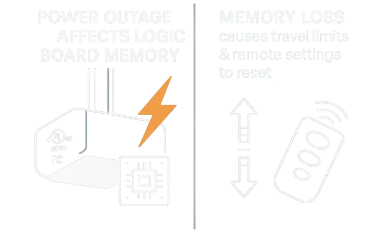 Why Garage Door Openers Malfunction After Outages