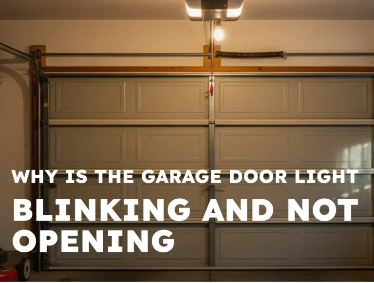 why is the garage door light blinking and not opening photo