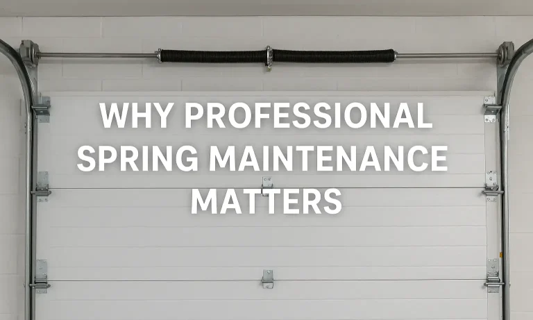Why Professional Spring Maintenance Matters