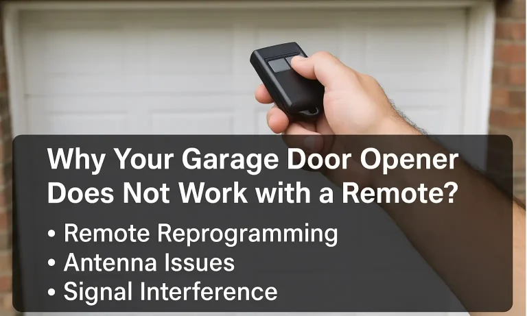 Why Your Garage Door Opener Does Not Work with a Remote?
