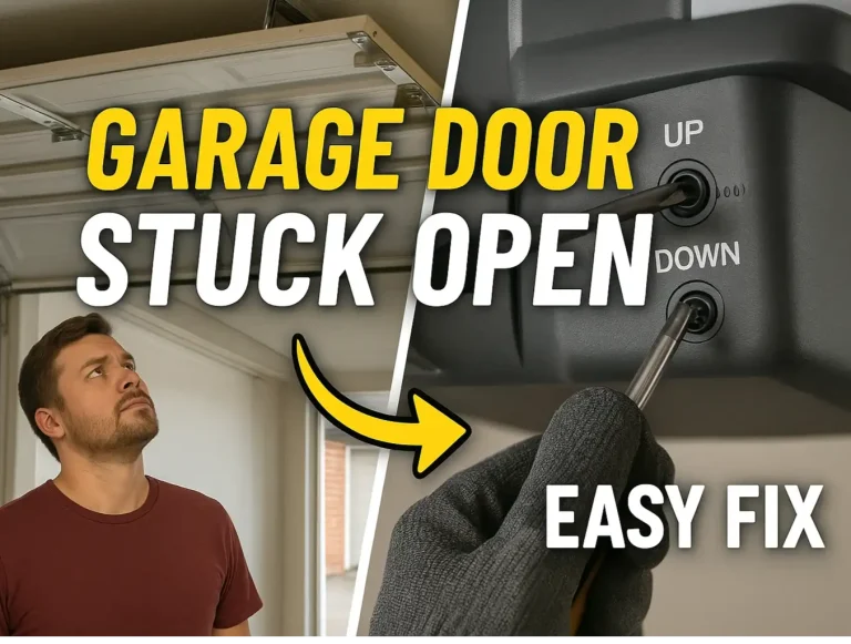garage door stops floor fix photo