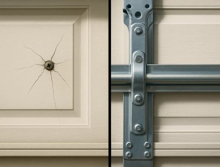 garage door reinforcement diy photo